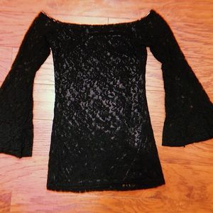 Off the shoulder mini dress!